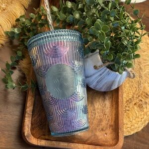 Starbucks Multicolor Iridescent Tumbler with Straw